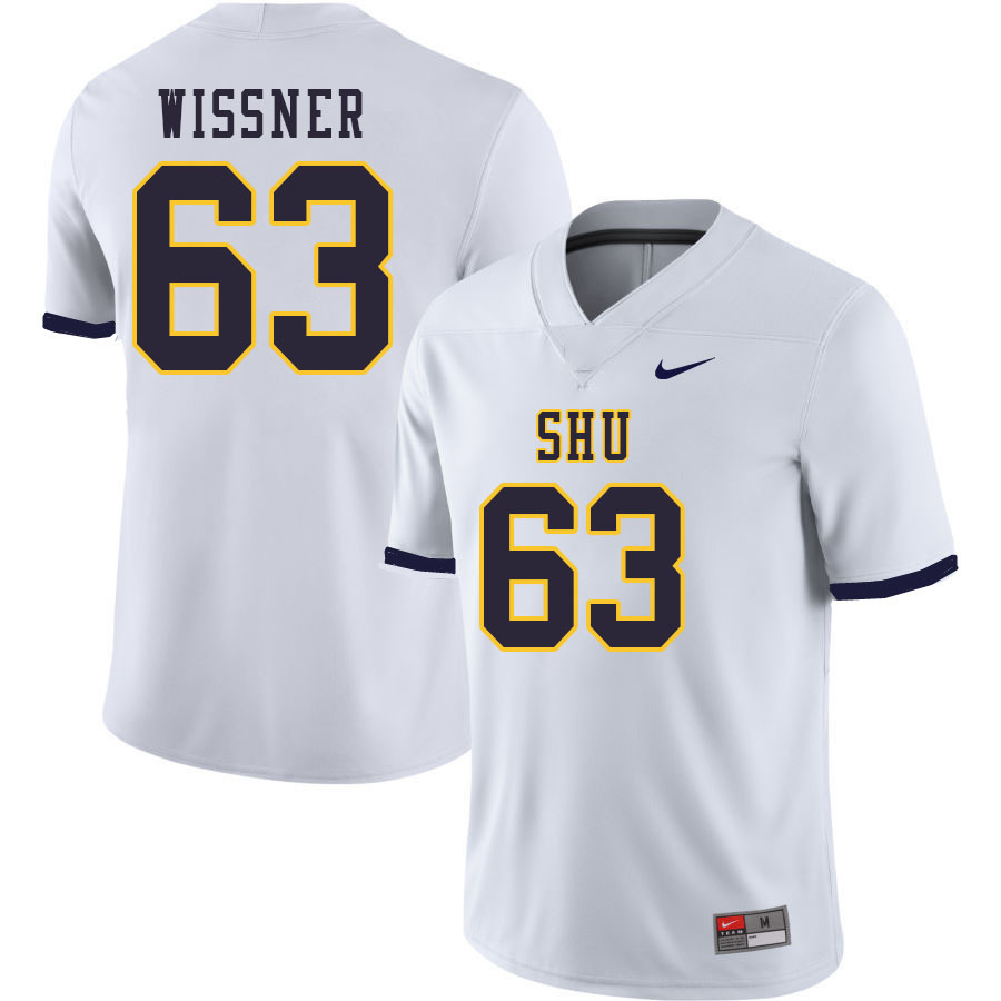 Men-Youth #63 Ethan Wissner Siena Heights Saints 2023 College Football Jerseys Stitched Sale-White